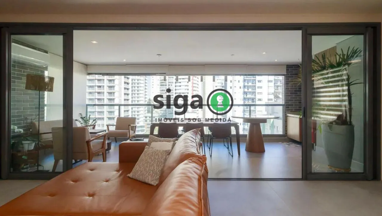 Imagem Apartamento mobiliado com 3 dormitórios e lazer completo no Brooklin.