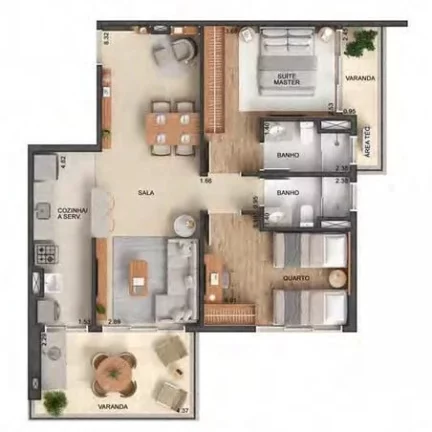 Imagem APARTAMENTO RESIDENCIAL em Rio de Janeiro - RJ, Barra da Tijuca