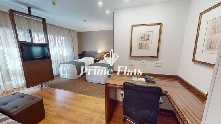 Imagem Flat disponível para venda no Estanplaza Paulista, com 32m², 1 dormitório e 1 vaga de garagem
