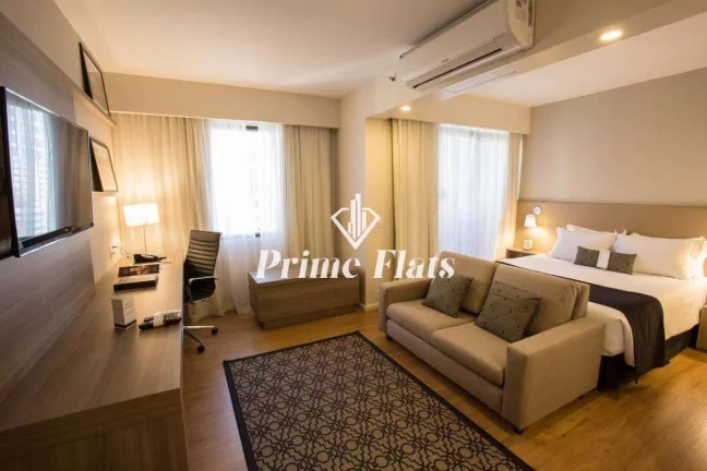 Imagem Flat disponível para venda no Staybridge Suítes São Paulo, no Itaim Bibi, com 38m², 1 dormitório e 1 vaga