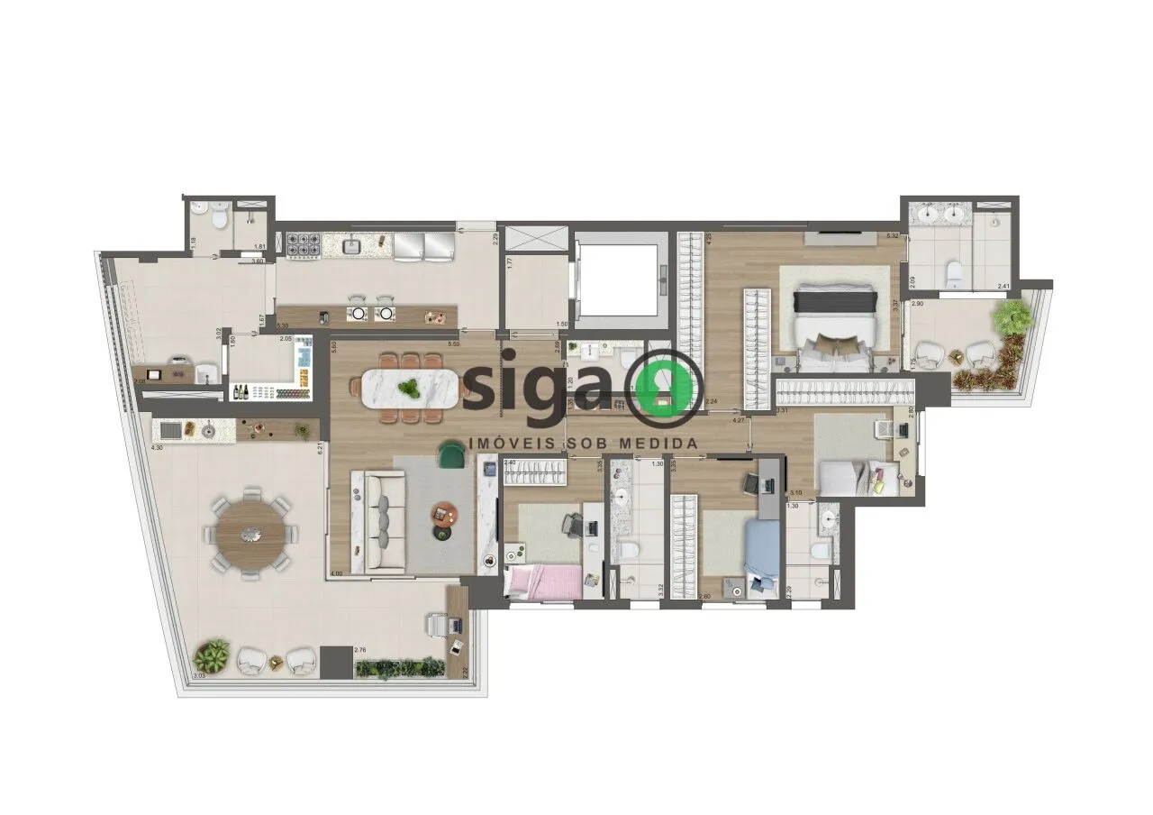 Imagem Apartamento para venda Jardim das Perdizes 04 dormitórios, São Paulo - SP