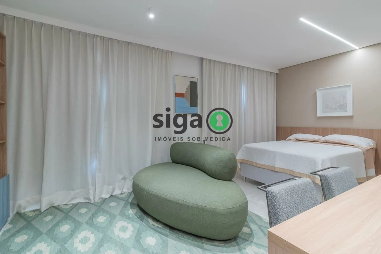 Imagem Apartamento 38m² mobiliado para locação localizado no Jardins/SP