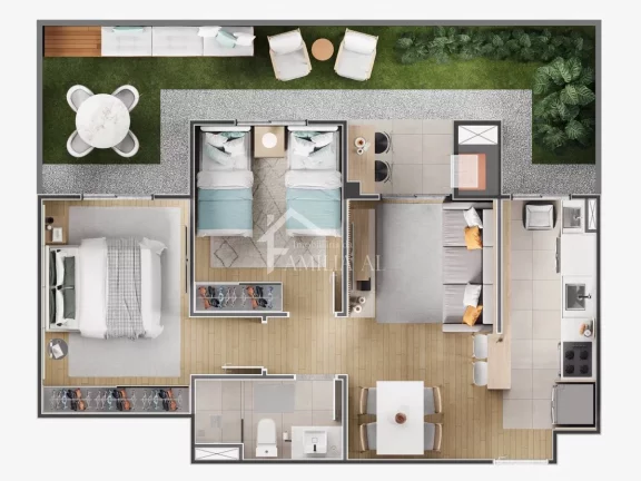 Imagem Apartamento no Vega Costa e Silva Empreendimento Completo