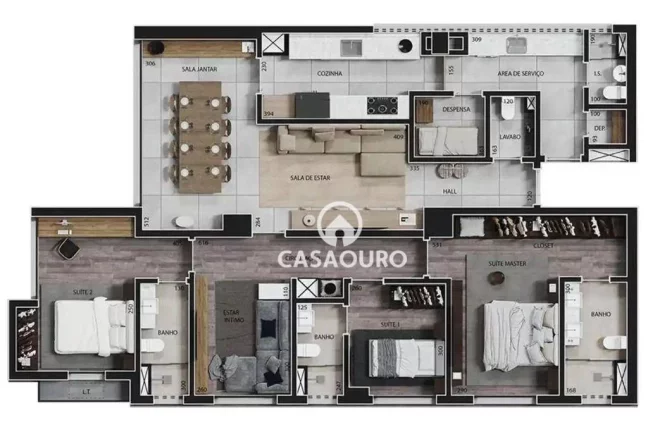 Imagem Apartamento com 4 quartos à venda, 151 m² - Funcionários - Belo Horizonte/MG