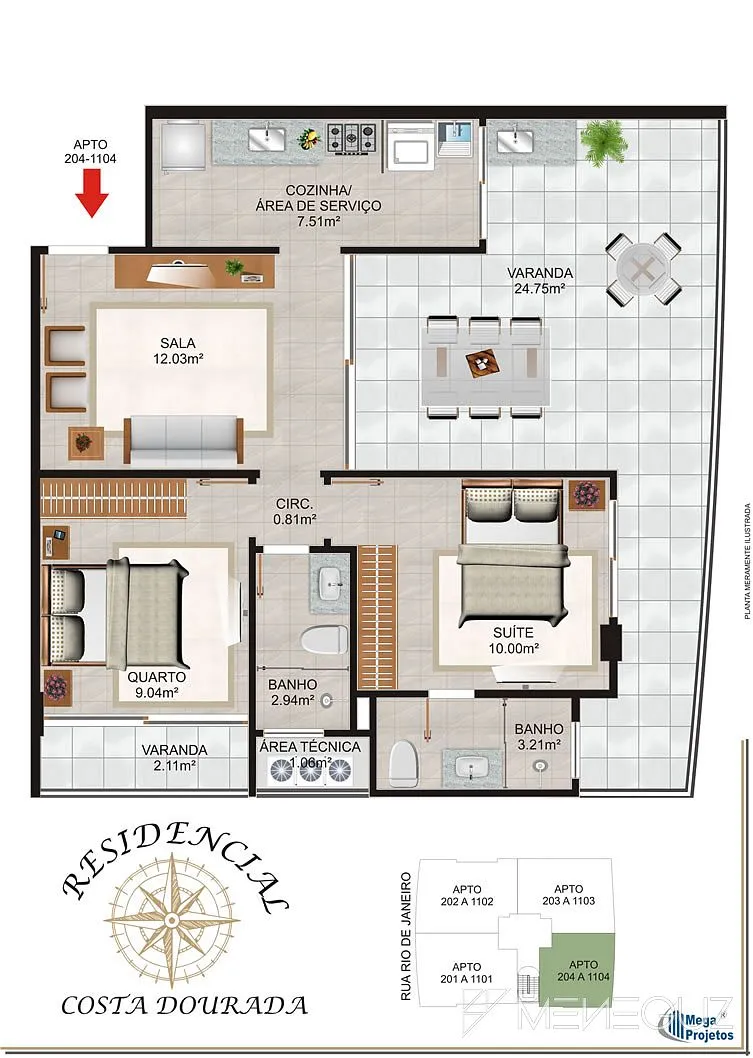 Imagem Empreendimento em fase de acabamento, com lazer completo na cobertura, com apartamentos 3 e 2 quartos a venda em até 72 meses