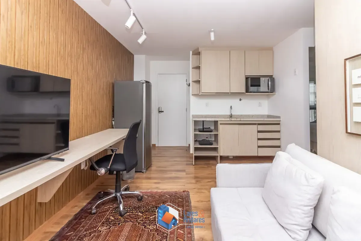 Foto do imóvel Studio para venda em Indianópolis com 1 quarto, 37m² em Avenida Chibarás