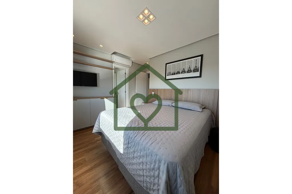 Imagem Excelente apartamento andar alto, 2 dormitórios com sacada, churrasqueira andar alto, 72m2, semi mo...