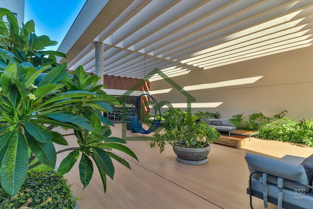 Imagem Excelente apartamento totalmente mobiliado com automação em todos os ambientes, sacada integrada a...