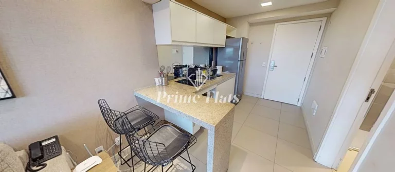 Imagem Flat disponível para locação no VHouse Faria Lima, com 36m², 1 dormitório e 1 vaga