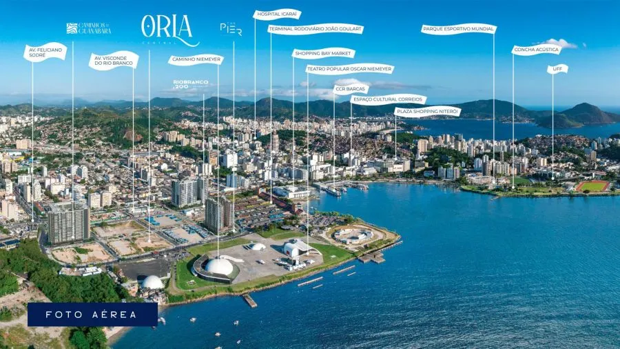 Imagem Apartamento 3 quartos no Orla Central com vista da Baia