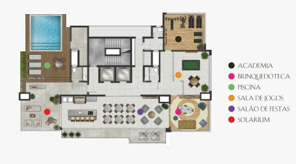 Imagem Apartamento para Venda - 92.82m², 2 dormitórios, sendo 2 suites, 1 vaga - Centro