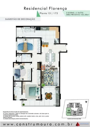 Imagem Apartamento com 3 dormitórios à venda, 104,38 m² a partir de R$ 618.764 - Aviação - Praia Grande/SP