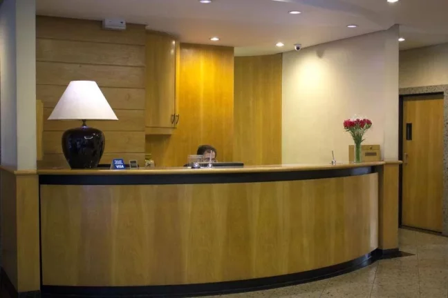 Imagem Flat disponível para venda no Alameda Apart Hotel no Jardim Paulista, com 43m², 1 dormitório e 1 vaga