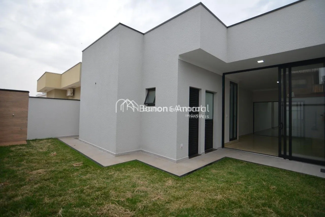 Imagem Casa térrea nova de 3 suítes à venda no Condomínio Reserva Real - Paulínia/SP.