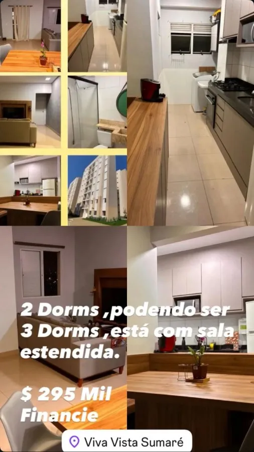Imagem Apartamento para Venda em Sumaré, Loteamento Residencial Viva Vista, 3 dormitórios, 1 suíte, 2 banheiros, 1 vaga