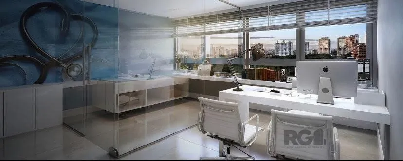 Imagem Sala comercial com 36,7 m² de área privativa e 1 vaga(s) de garagem. Localizado na Rua/Av. Doutor Nilo Peçanha, no bairro Bela Vista em Porto Alegre.