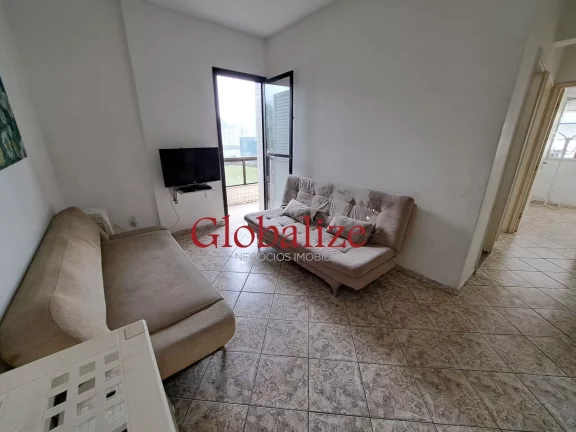 Foto do imóvel Apartamento à venda com 70m², 2 quartos, varanda, frente a praia por R$480.000,00 no José Menino em Santos
