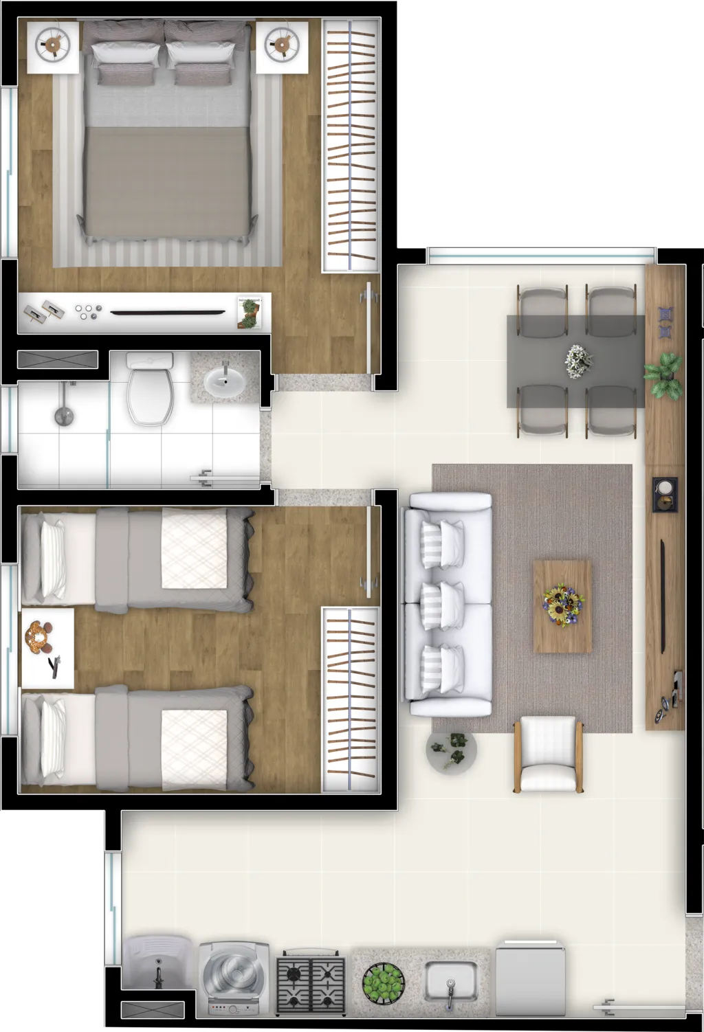 Imagem Apartamento à venda no bairro Setor Serra Dourada - Aparecida de Goiânia/GO
