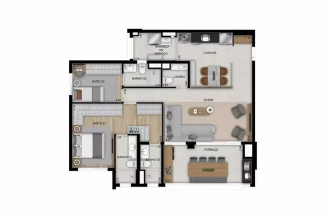 Imagem HIGH LINE TATUAPÉ - DIÁLOGO - Apartamento de 75m² (Garden), a 550 metros da estação Tatuapé!!