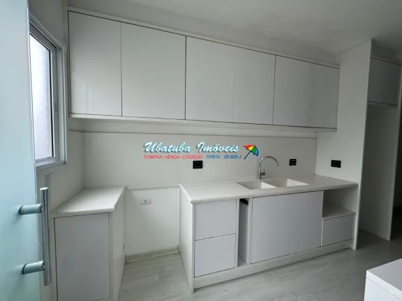 Imagem Excelente apartamento todo avarandado no centro de Ubatuba com 03 dormitórios e 156 m²