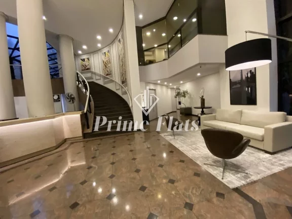 Imagem Flat disponível para locação no The Sutton House com 120m², 3 dormitórios e 2 vagas de garagem