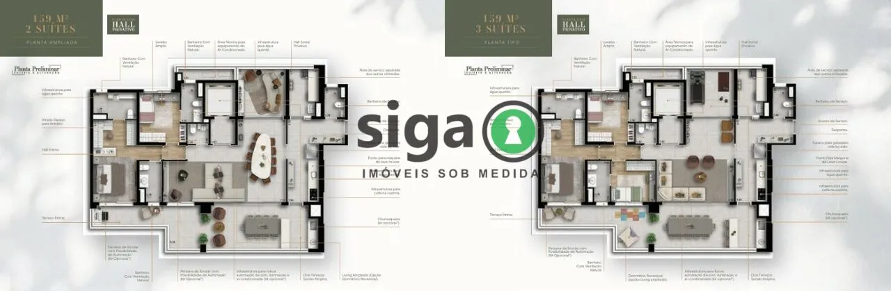 Imagem Apartamento para venda na Chácara Santo Antônio 03 suítes, São Paulo - SP