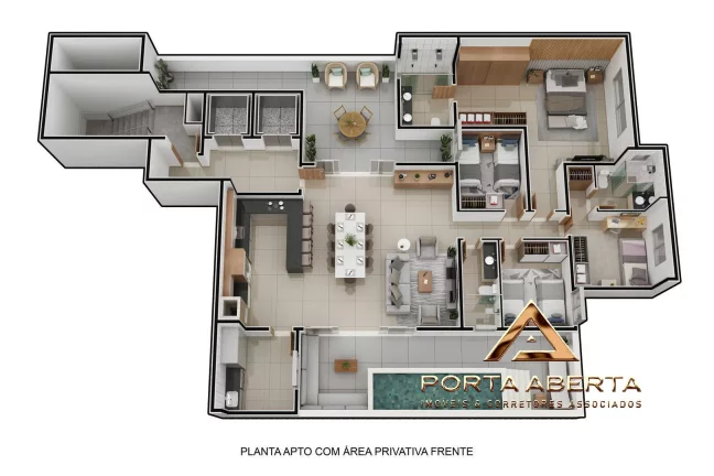 Imagem Apto de 3 Quartos, sendo 1 Suite, Horto - COD 688