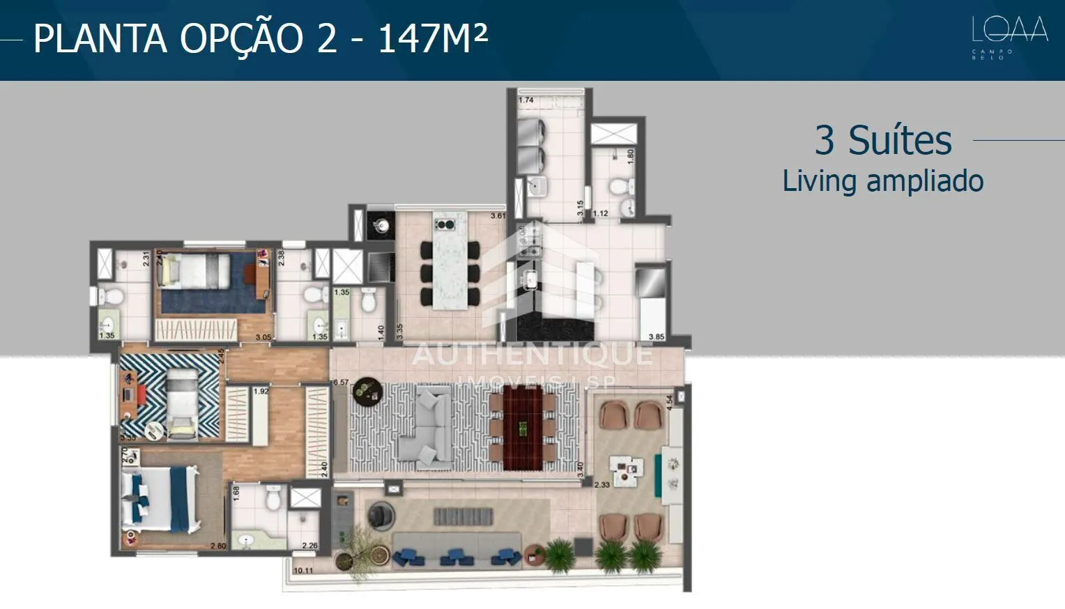 Imagem LOAA Campo Belo - Apartamento no bairro Campo Belo à venda
