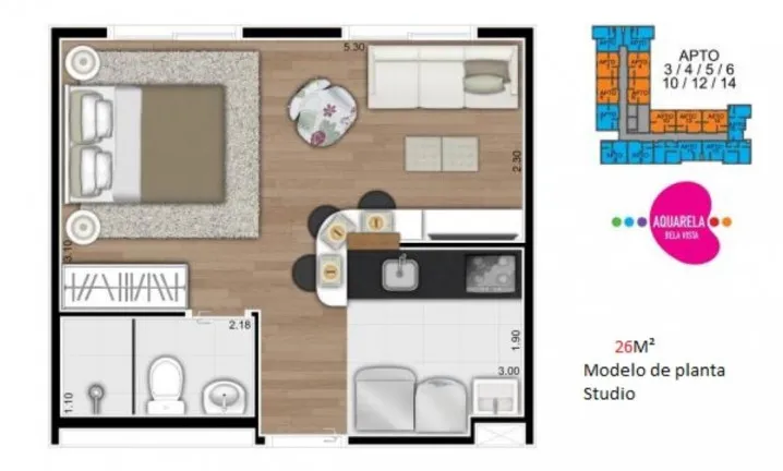 Imagem Apartamento à Venda, 26 m² em Bela Vista - São Paulo