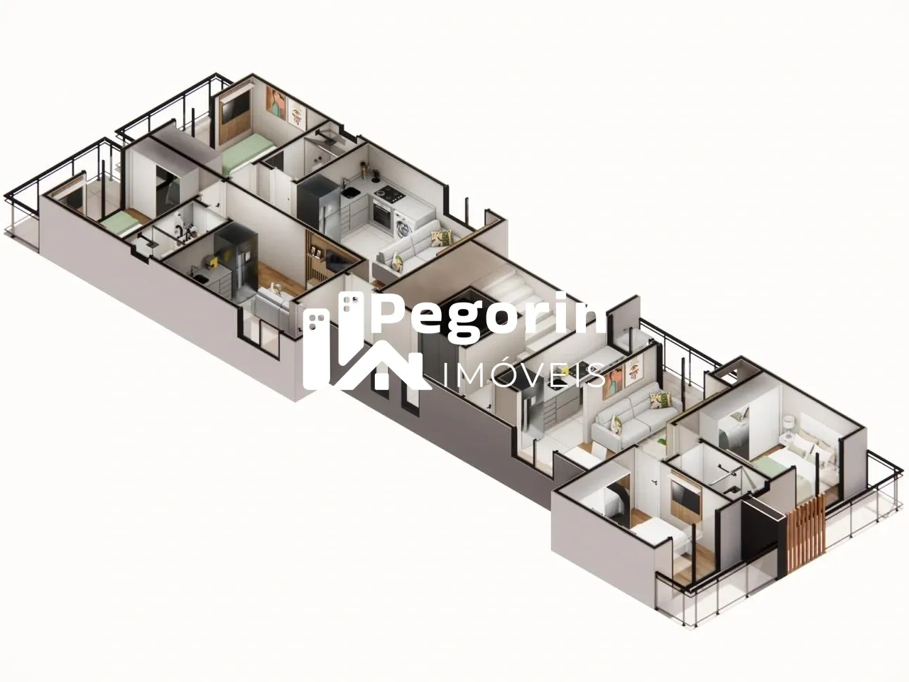 Imagem Apartamento 02 Quartos Mobiliado Novo