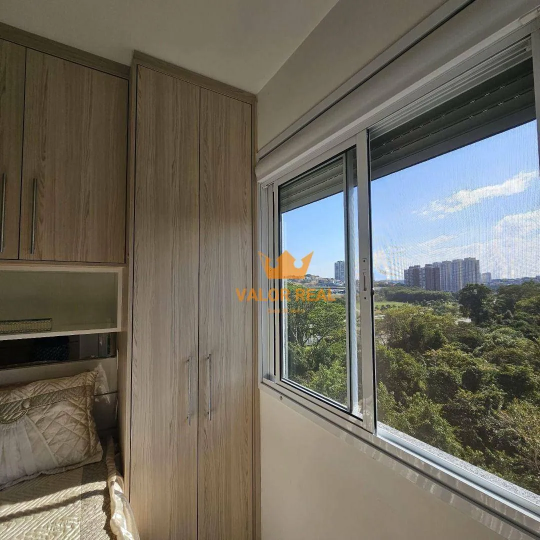 Imagem Apartamento 83 m2, 3 Dormitórios, 2 vagas, Forest Jundiaí, vista panorâmica para o bosque. Quitado.