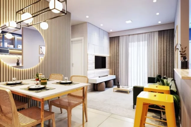 Imagem OPORTUNIDADE INCRÍVEL!!! Apartamento decorado com 2 dormitórios com suíte na Guilhermina!