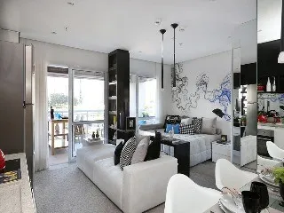 Imagem Apartamento à venda no Centro de São Bernardo do Campo-SP: 1 quarto, 1 suíte, 1 banheiro, 1 vaga de garagem - 42m². Condomínio Mondial Home.