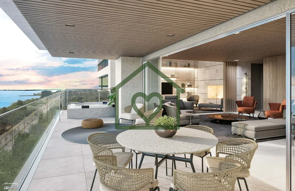 Imagem Andar alto!! Apartamento com belíssima vista para o Guaíba de 139,33m² privativos com 3 suítes, ...