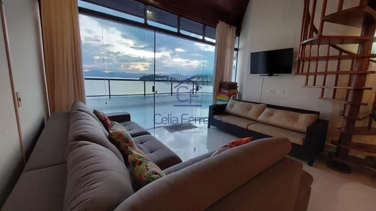 Imagem Linda cobertura duplex com vista espetacular e pé na areia - Martim de Sá - Caraguatatuba/SP