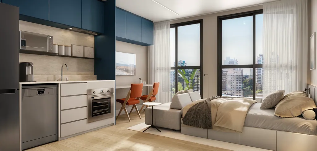 Imagem Imperdível: Apartamento à venda em Curitiba-PR, no Rebouças, 1 quarto, 1 banheiro, 22,80 m² de área!