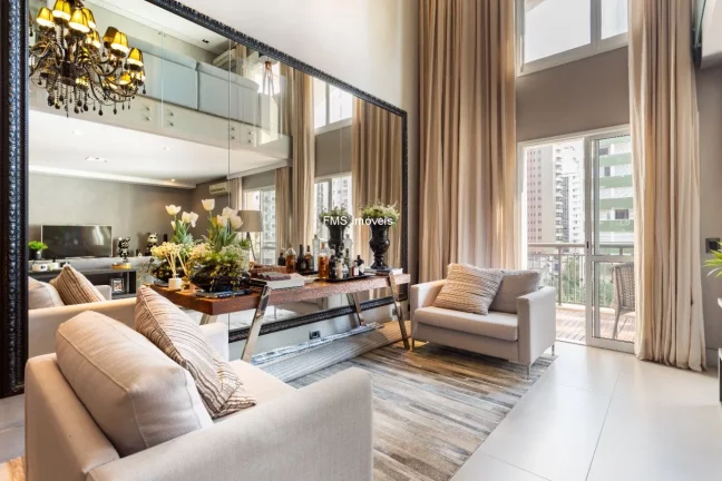 Imagem Apartamento Duplex á venda em Moema com 2 Suítes, 2 Vagas, 163m²