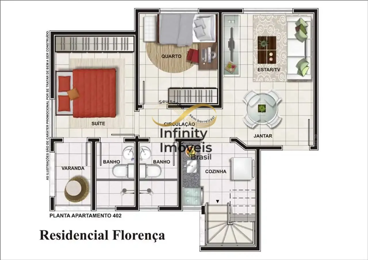 Imagem Florença - Apartamento à venda no bairro Nova Suíssa - Belo Horizonte/MG