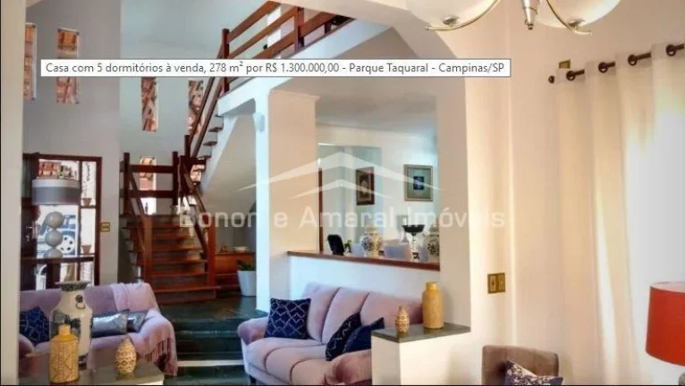 Imagem Vende Casa Bairro Taquaral, Localização Excelente, Próximo da Lagoa do taquaral, Imóvel com exce...
