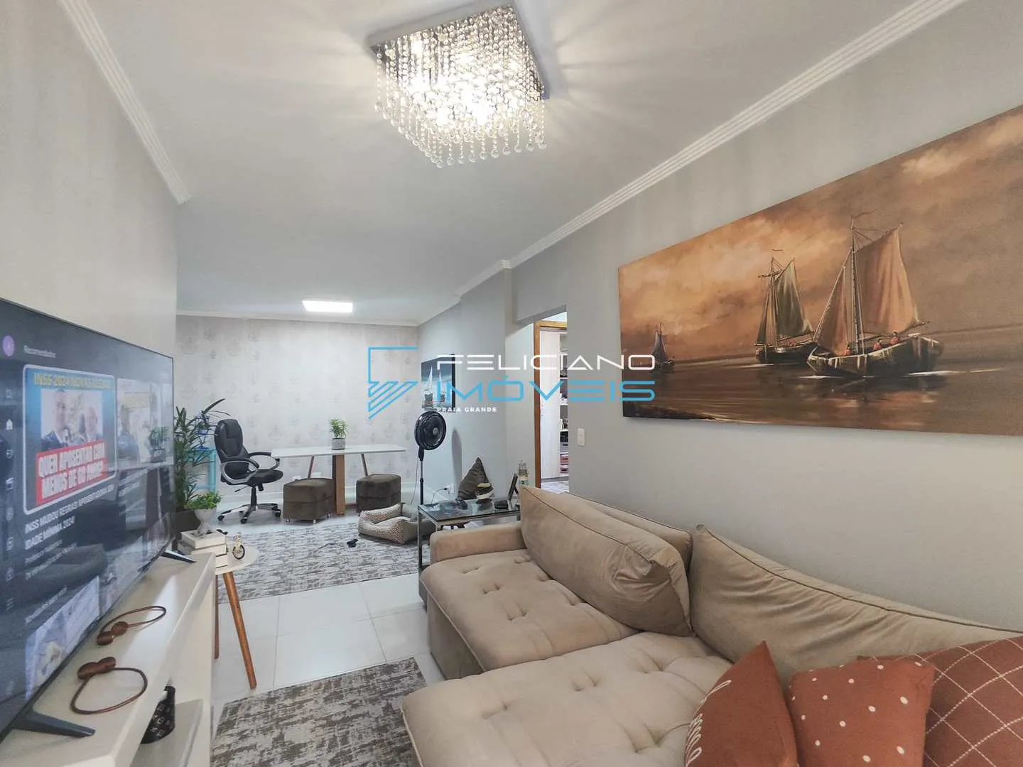 Imagem Apartamento com 2 quartos, Aviação, Praia Grande - R$ 639 mil, Cod: 2612