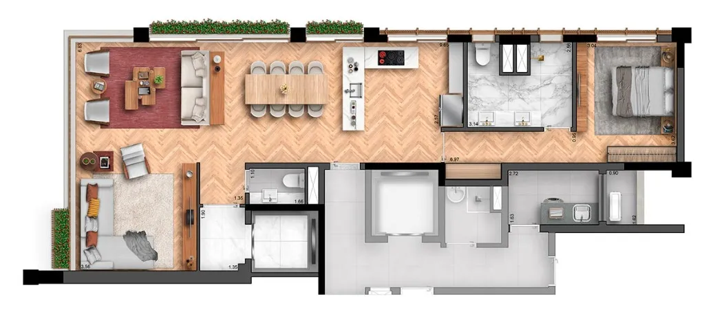 Imagem Cobertura duplex em Itaim Bibi São Paulo SP, comprar apartamento em Itaim Bibi São Paulo SP, apartment in São Paulo Brazil, apartamento 3 suítes em SP