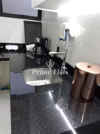 Imagem Flat disponível para locação no Alameda Apart Hotel no Jardim Paulista, com 45m², 1 dormitório e 1 vaga
