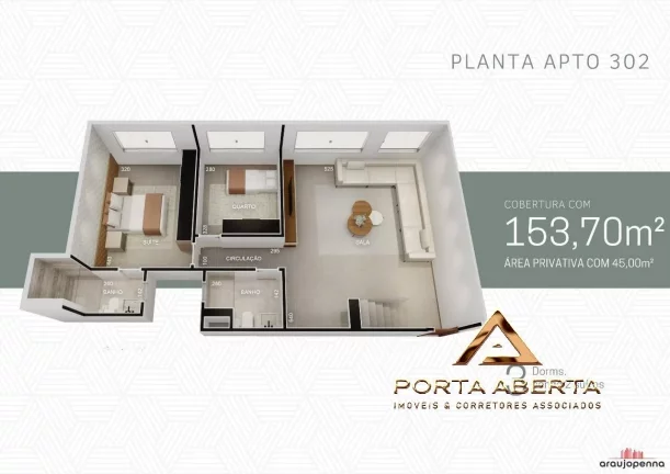 Imagem Apto de 2 Quartos, sendo 1 Suite - COD 918