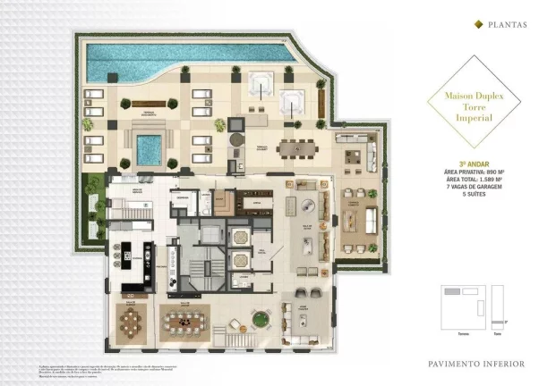 Imagem Apartamento Garden Alto Padrão à Venda Na Vila Olímpia Com 5 Suítes e 6 Vagas