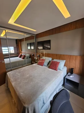Imagem Lindo apartamento decorado vista mar quarto e sala varanda gourmet a venda em Armação