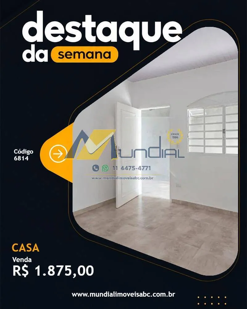 Foto do imóvel Casa com 50m², 2 dormitórios e 2 vagas, pronta para morar.
