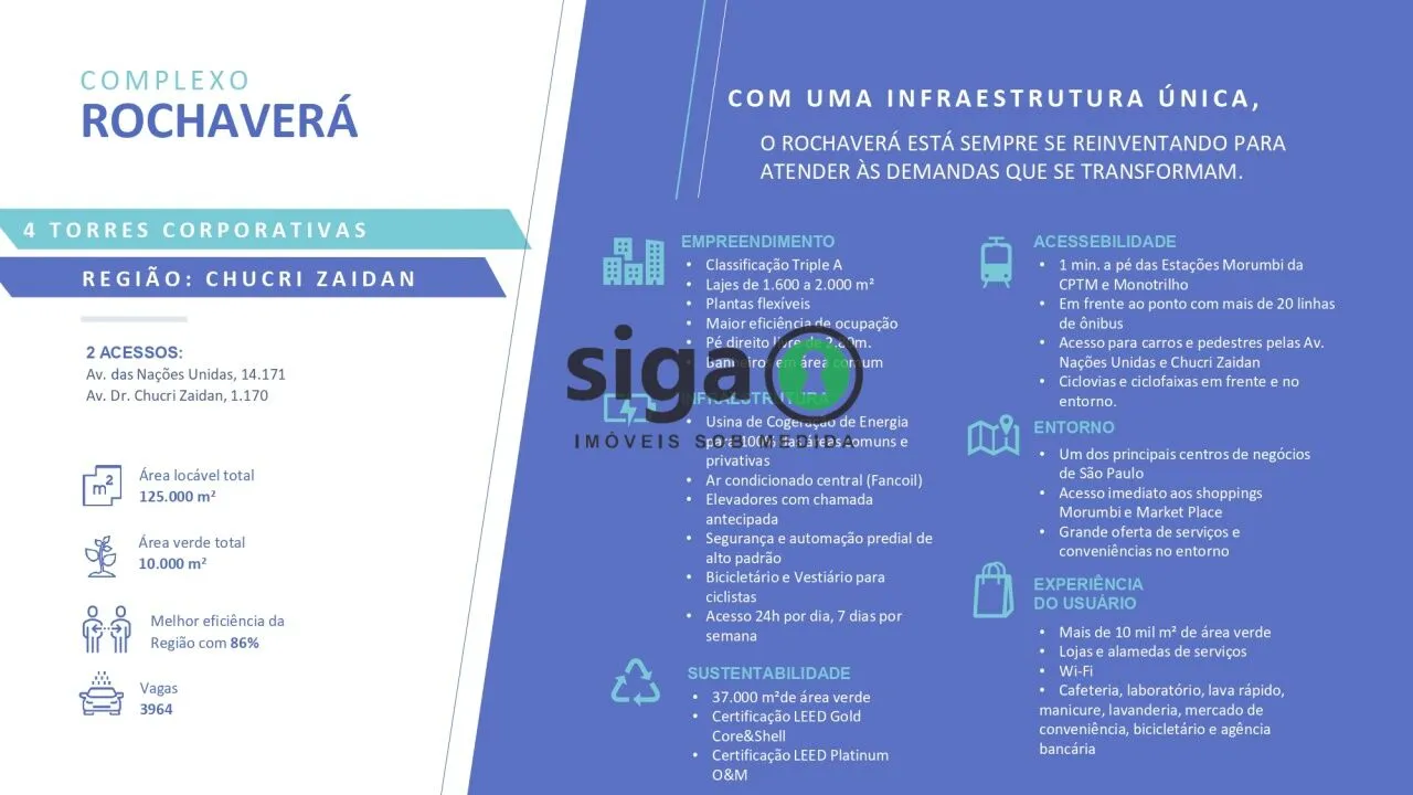 Imagem CONJUNTO COMERCIAL 759M² PARA LOCAÇÃO NO ROCHAVERA COPORATE NO BROOKLIN CHUCRI ZAIDAN