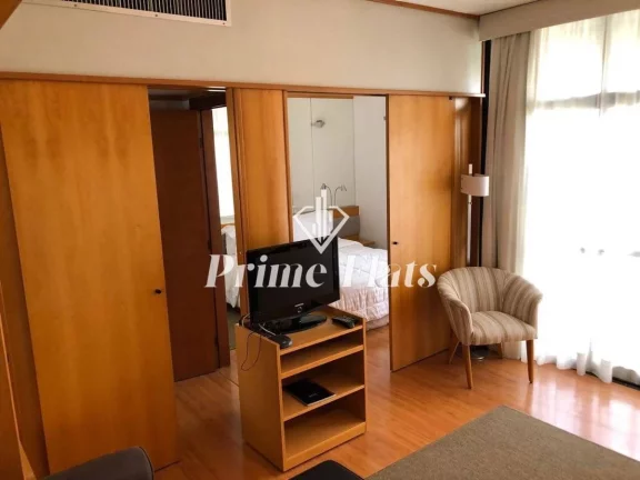 Imagem Flat disponível para locação no Hotel Address Faria Lima By Intercity, com 42m², 1 dormitório e 1 vaga de garagem