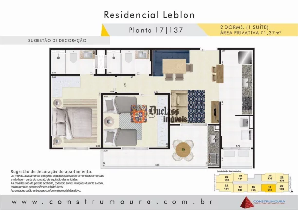 Imagem Apartamento com 2 dormitórios à venda, 71,37 m² a partir de R$ 488.848 - Centro - Mongaguá/SP
