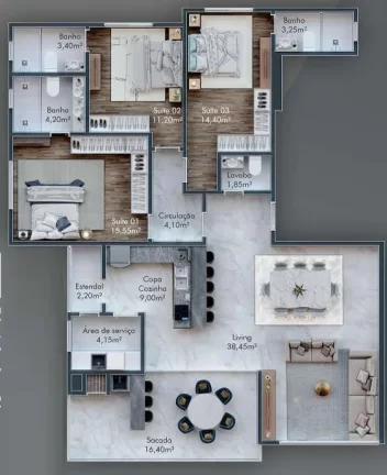 Imagem Maria Dellagnelo da Silva Residence - Apartamento à venda no bairro Meia Praia - Itapema/SC